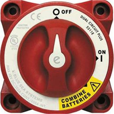 Blue Sea Systems Blue Sea e-Series Dual Circuit Plus Battery Switch BL81729